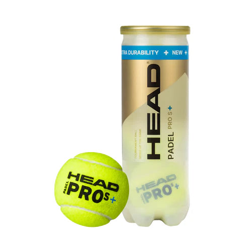 HEAD PRO S+ Tube de 3 balles de padel